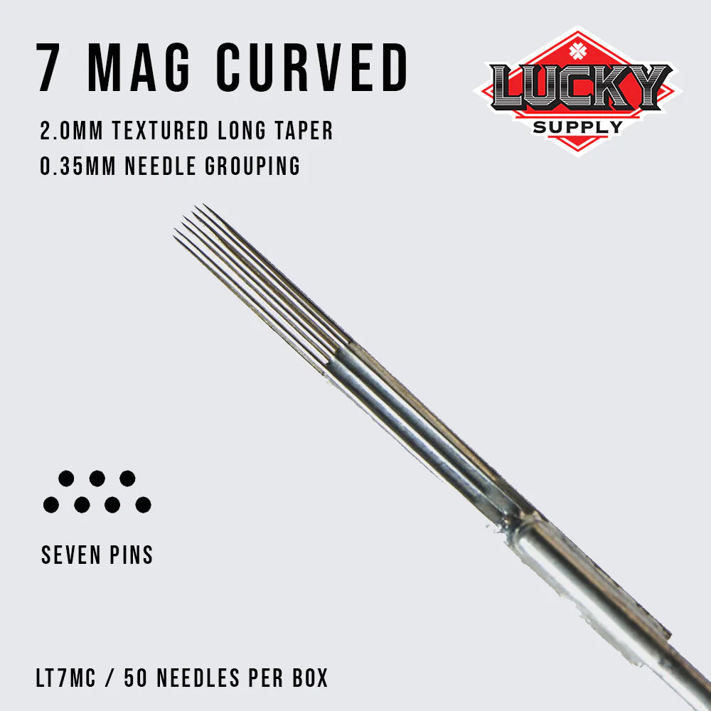 LUCKY SUPPLY - CURVED MAG NEEDLES - PICK SIZE