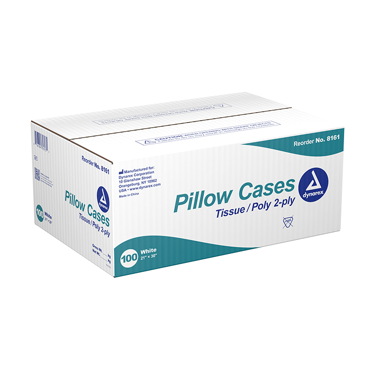 DYNAREX Disposable Pillow Case — Tissue/Poly — 100/cs