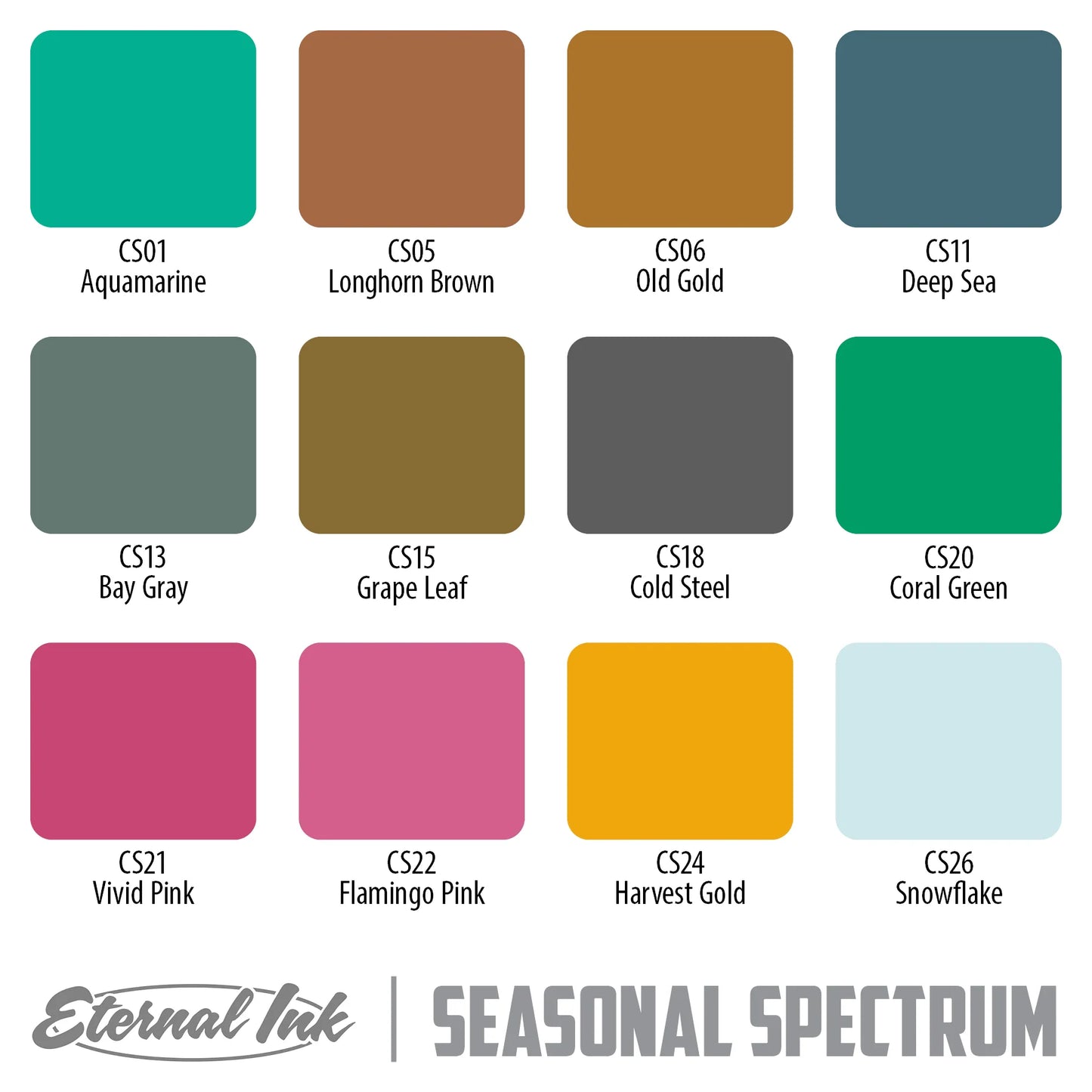 ETERNAL INK - SEASONAL SPECTRUM TATTOO INK SET
