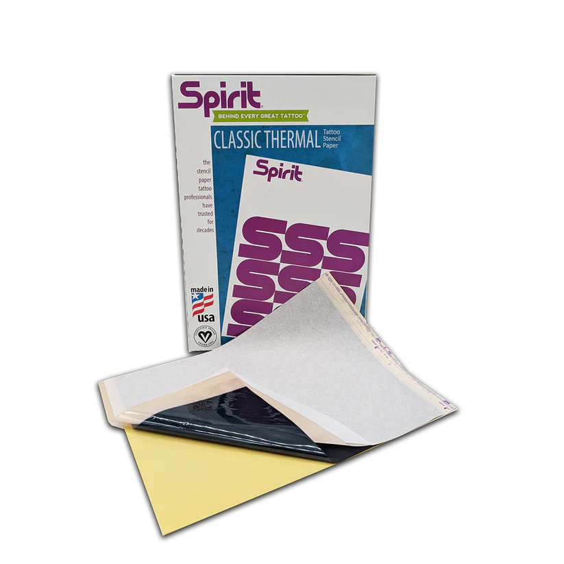 Spirit Original Tattoo Thermal Image Copier Paper 100 Sheets- PICK SIZE