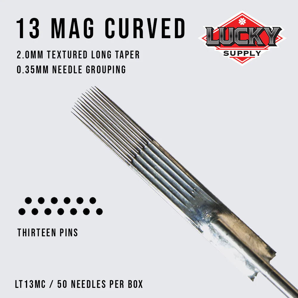 LUCKY SUPPLY - CURVED MAG NEEDLES - PICK SIZE