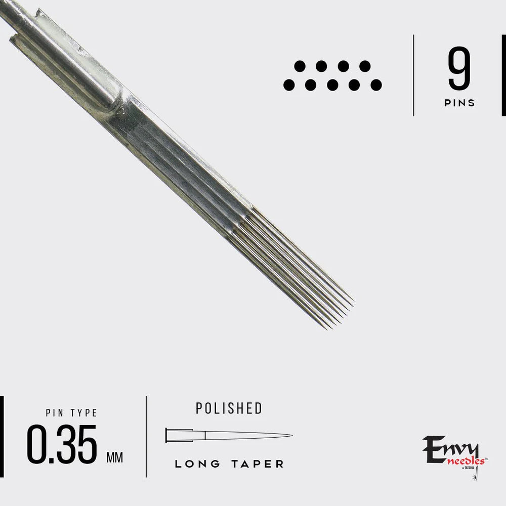 Envy Needles by TATSoul - Curved Magnum Tattoo Needles - PICK SIZE