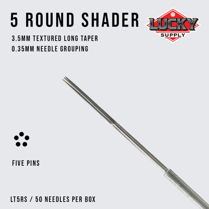 LUCKY SUPPLY- ROUND SHADER NEEDLES - PICK SIZE