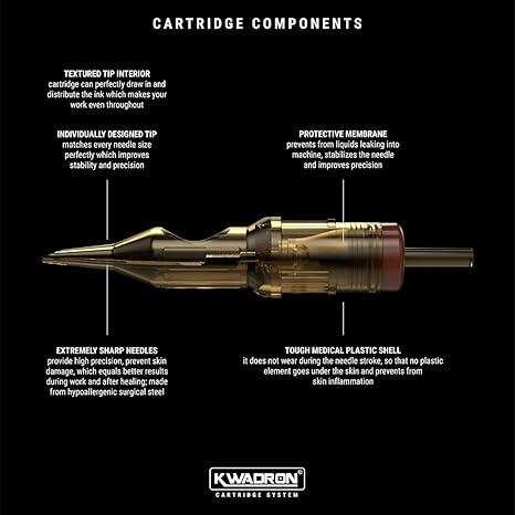 Kwadron Cartridge Tattoo Needles (Box of 20)