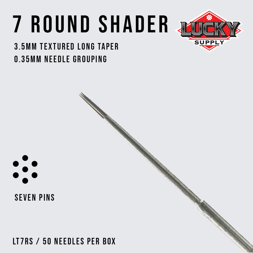 LUCKY SUPPLY- ROUND SHADER NEEDLES - PICK SIZE
