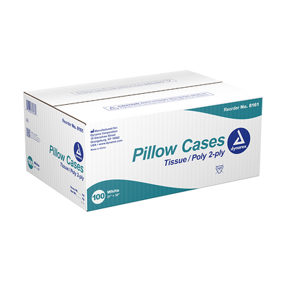 DYNAREX Disposable Pillow Case — Tissue/Poly — 100/cs