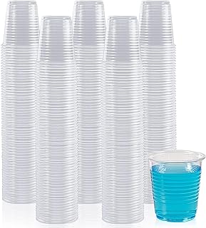 PLASTIC DISPOSABLE RINSE CUPS - 100 PER SLEEVE - PICK SIZE