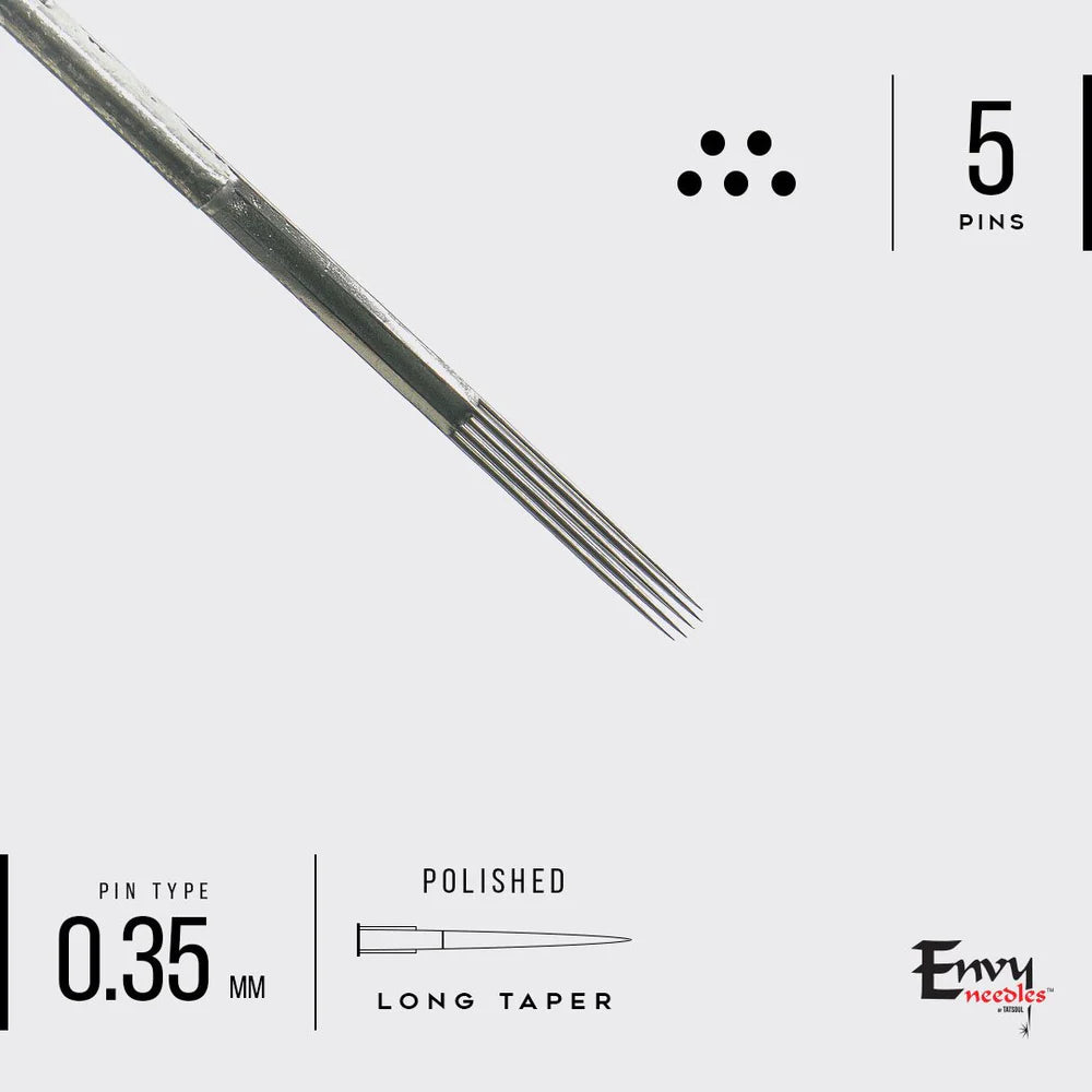 Envy Needles by TATSoul - Curved Magnum Tattoo Needles - PICK SIZE