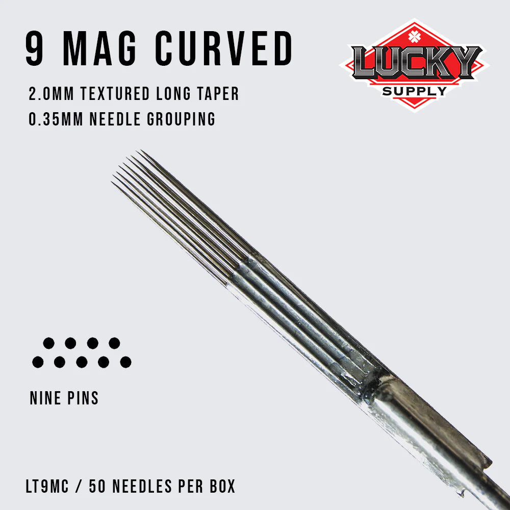 LUCKY SUPPLY - CURVED MAG NEEDLES - PICK SIZE