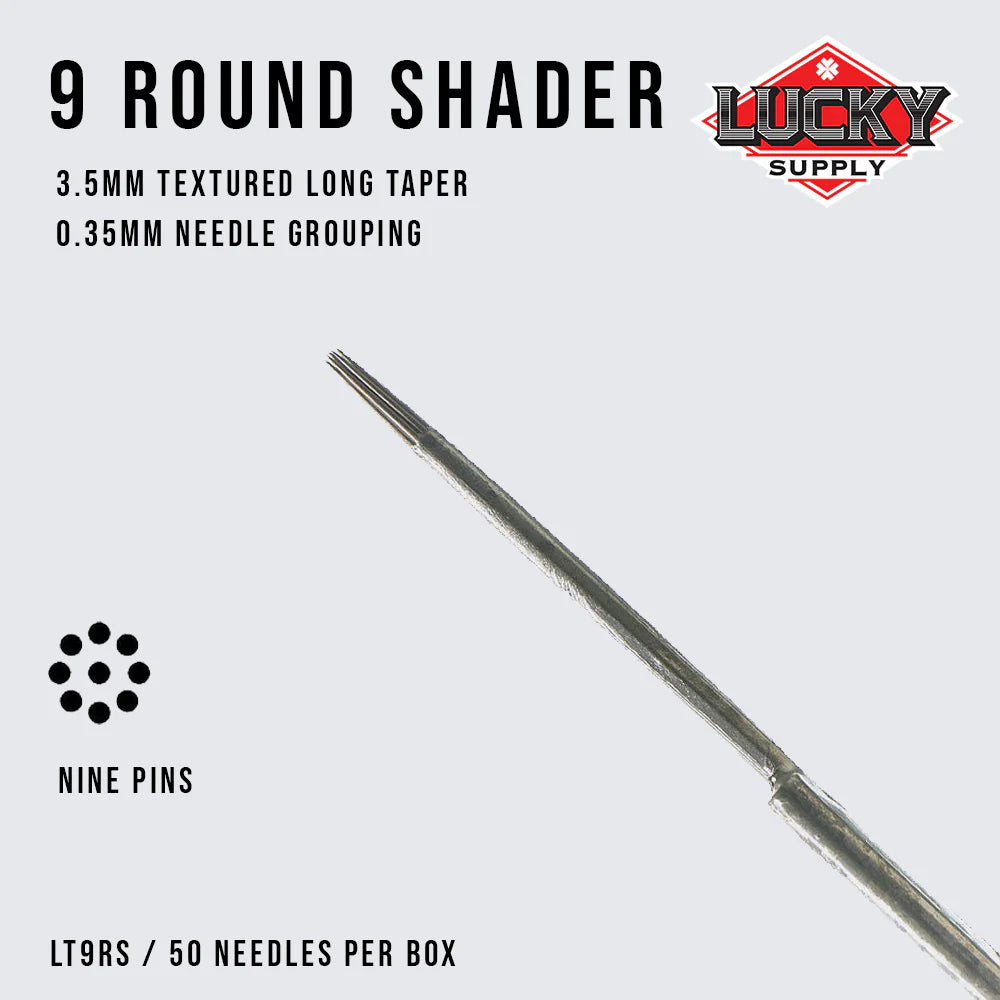 LUCKY SUPPLY- ROUND SHADER NEEDLES - PICK SIZE