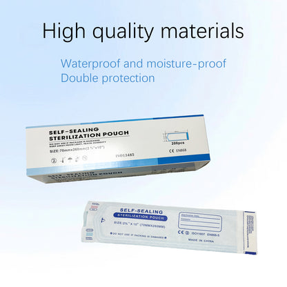 SELF SEALING STERILIZATION AUTOCLAVE POUCHES -JESTERS TATTOO SUPPLY - PICK SIZE