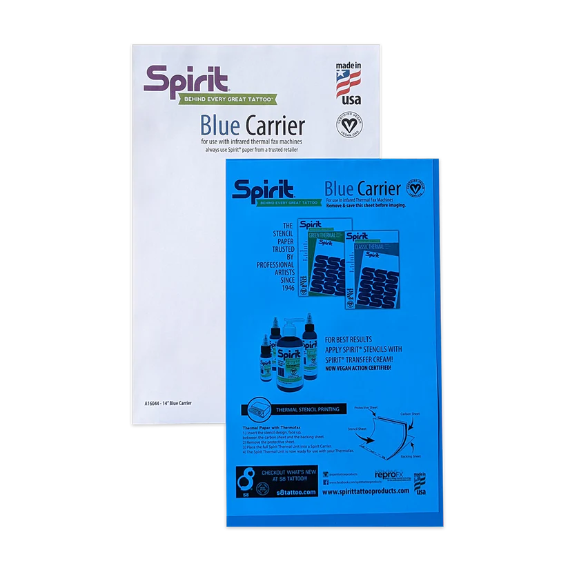 Spirit® Blue Carrier 8.5 X 14