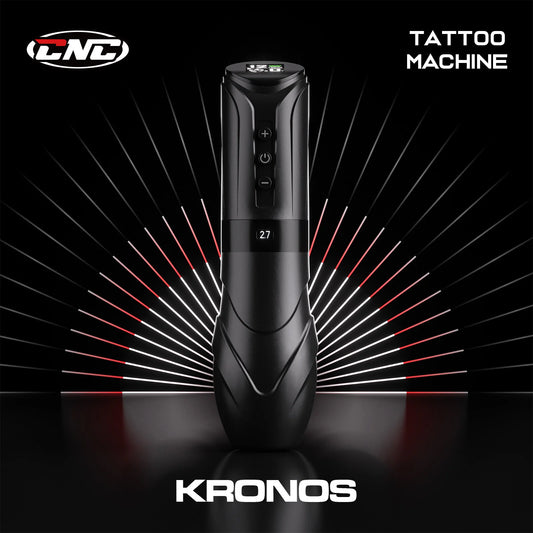 CNC KRONOS TATTOO MACHINE BUNDLE (CNC KRONOS ADJUSTABLE STROKE TATTOO MACHINE + 2 BOXES OF CNC CARTRIDGES)