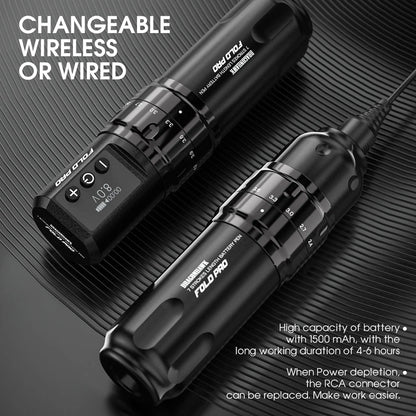 Dragonhawk Fold Pro Wireless Tattoo Pen Machine