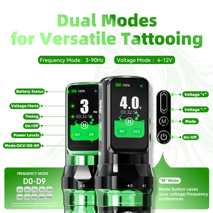 Dragonhawk Mast Fold Pro Year of the Horse Edition Wireless Tattoo Pen Machine