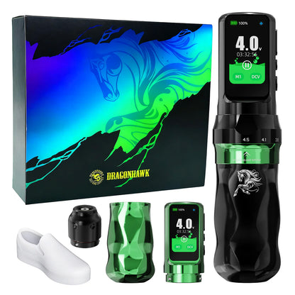 Dragonhawk Mast Fold Pro Year of the Horse Edition Wireless Tattoo Pen Machine