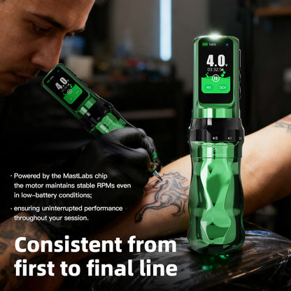 Dragonhawk Mast Fold Pro Year of the Horse Edition Wireless Tattoo Pen Machine