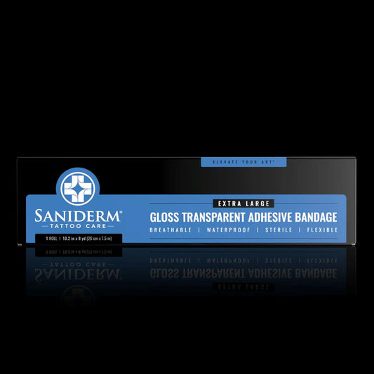 SANIDERM ORIGINAL TATTOO BANDAGE ROLL - EXTRA LARGE (10.2 IN X 8 YD)