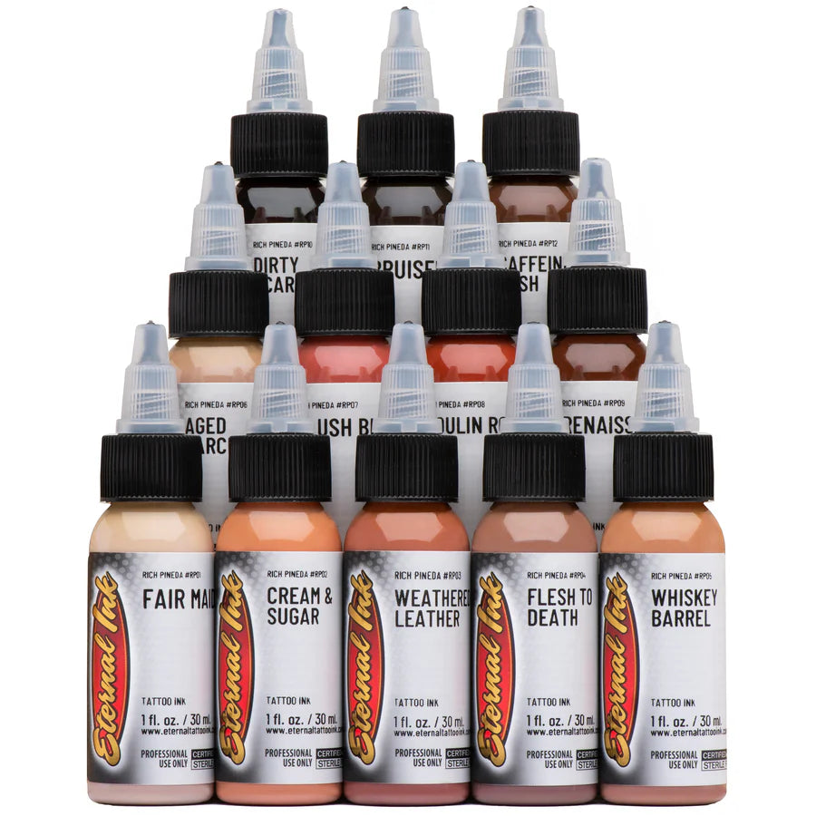 Eternal Ink Rich Pineda Flesh to Death Tattoo Ink Set (12ct) 1oz
