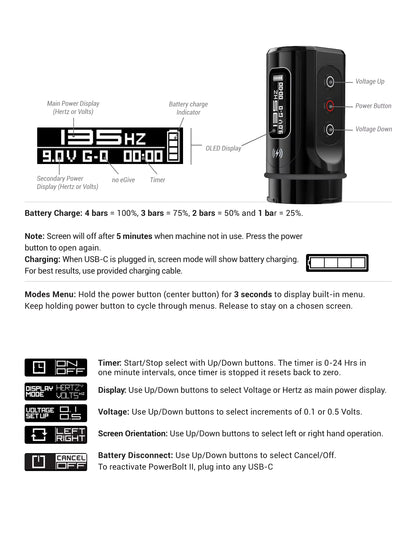 WIRELESS ROTARY TATTOO PEN MACHINE FK IRONS FLUX MAX (REPLICA MACHINE)- PICK COLOR