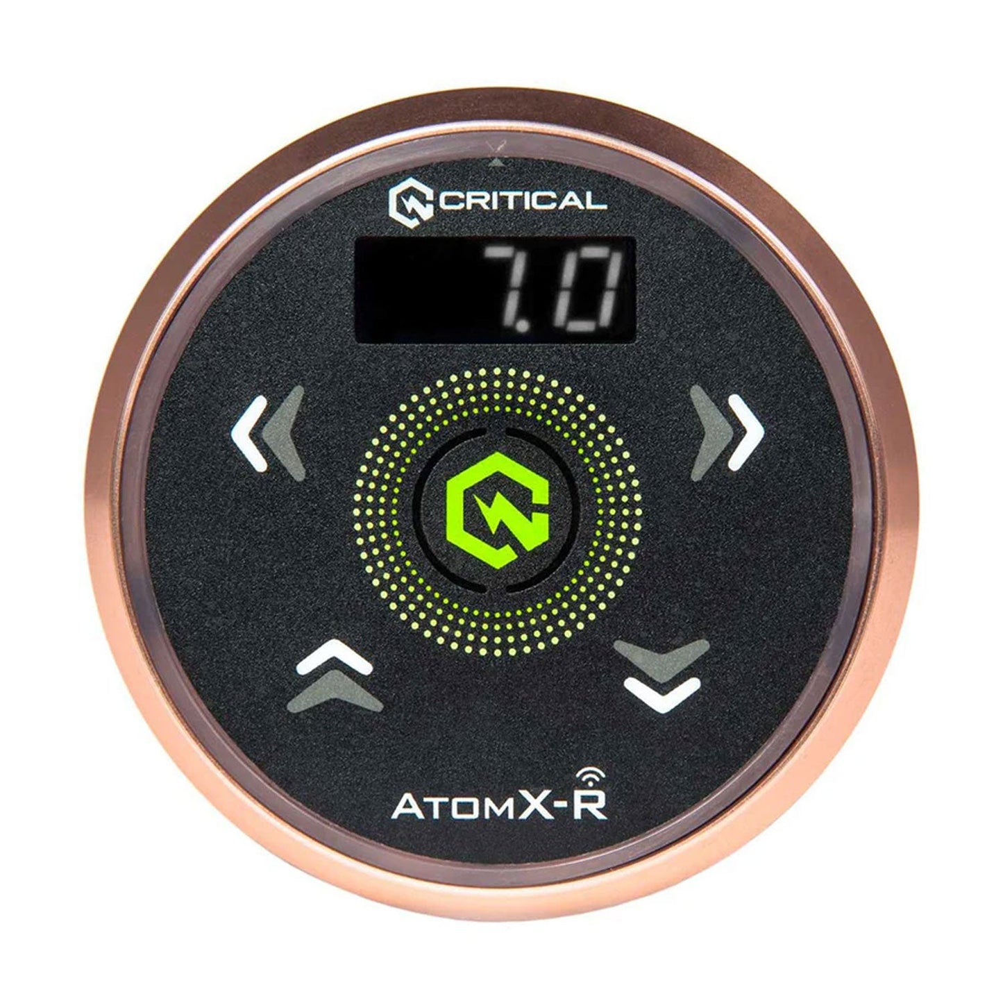 AtomX-R Power Supply Rose Gold with Black Overlay and Rose Gold CXP19 Wireless Foot Switch Bundle