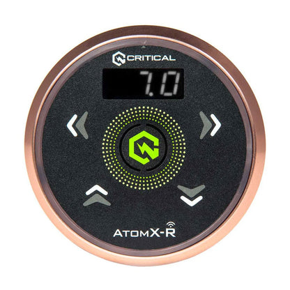 AtomX-R Power Supply Rose Gold with Black Overlay and Rose Gold CXP19 Wireless Foot Switch Bundle