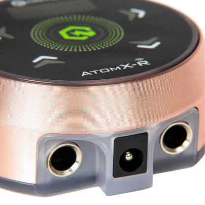 AtomX-R Power Supply Rose Gold with Black Overlay and Rose Gold CXP19 Wireless Foot Switch Bundle