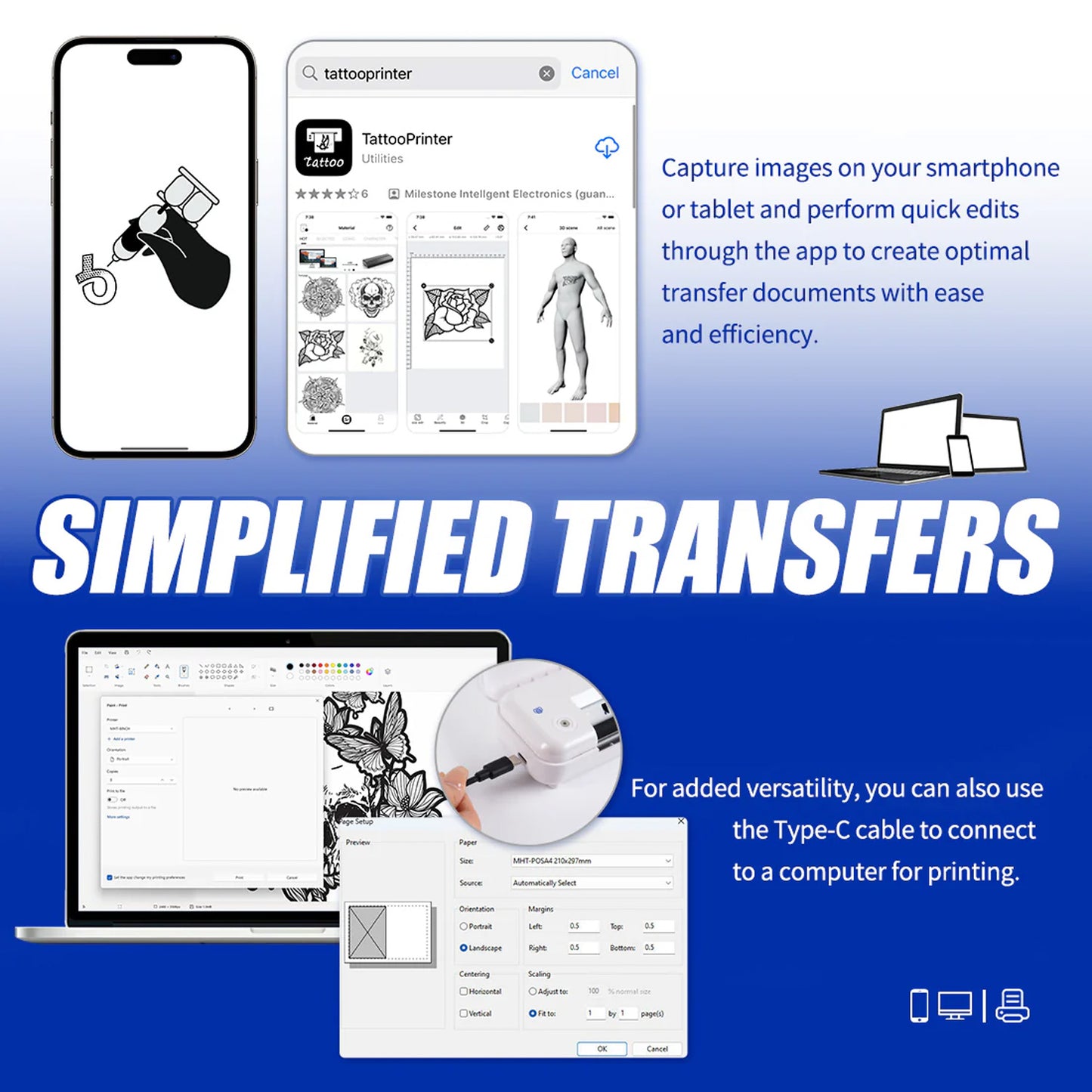 MAST Smart Wireless Tattoo Printer
