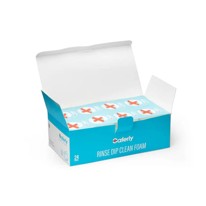 SAFERLY RINSE CAPS WITH FOAM -BOX OF 24
