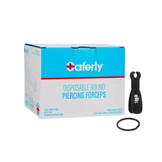 SAFERLY DISPOSABLE ROUND PIERCING FORCEPS