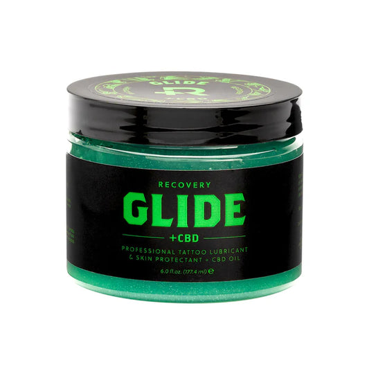 Recovery Tattoo Glide + CBD — 6 fl oz Jar - single or case of 12