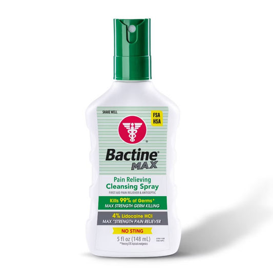Bactine Max — First Aid Anesthetic & Antiseptic — 5oz Spray Bottle