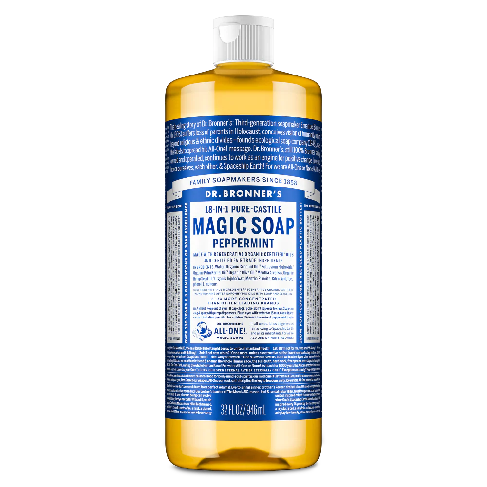 Dr. Bronner's Magic Soaps Peppermint Pure-Castile Soap