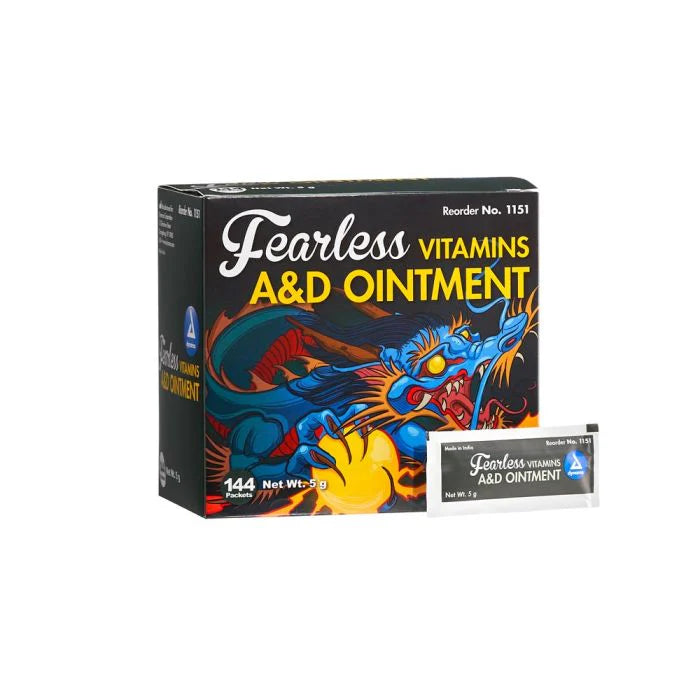 VITAMINS A&D OINTMENT WITHOUT LANOLIN - BOX OF 144 FOIL PACKS