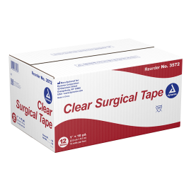 DYNAREX CURPRO CLEAR SURGICAL (TRANSPORE) TAPE 1" X 10 YARD PICK AMOUNT