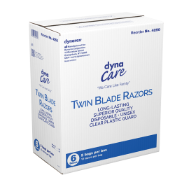 DYNAREX DYNA-CARE Twin Blade Razors - 300 PER CASE