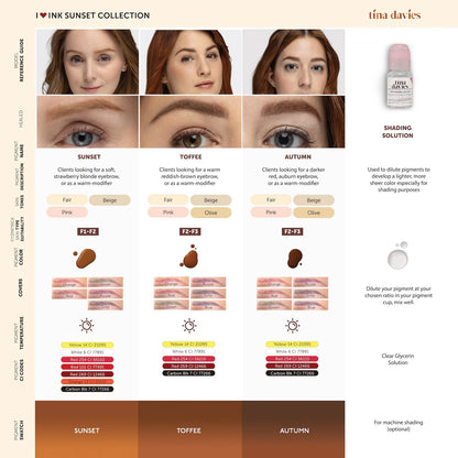 TINA DAVIES SUNSET BROW SET - 1/2 OZ