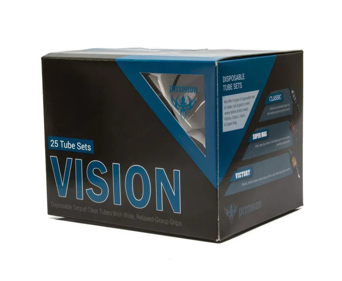 VISION TUBE AND GRIP SET 1" PREMIUM TUBE AND GRIP SET (DISPOSABLE, BOX OF 25)